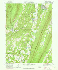 Orbisonia 1966 topographic map thumbnail