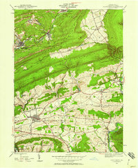 Orwigsburg 1944 topographic map thumbnail