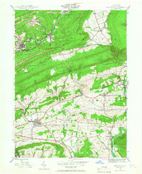 Orwigsburg 1944 topographic map thumbnail