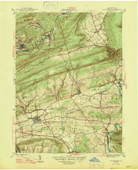 Orwigsburg 1947 topographic map thumbnail