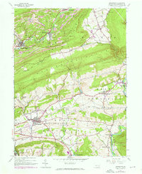 Orwigsburg 1944 topographic map thumbnail