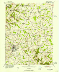 Oxford 1953 topographic map thumbnail