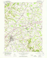 Oxford 1953 topographic map thumbnail
