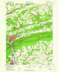 Palmerton 1960 topographic map thumbnail