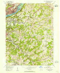 New Kensington East 1953 topographic map thumbnail