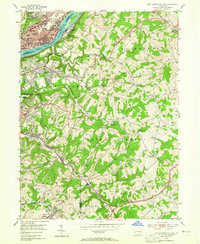 New Kensington East 1953 topographic map thumbnail