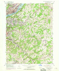New Kensington East 1953 topographic map thumbnail