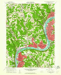 New Kensington West 1960 topographic map thumbnail