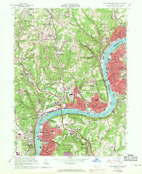 New Kensington West 1960 topographic map thumbnail