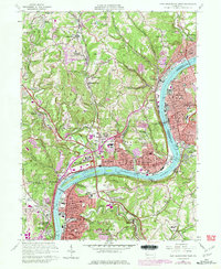 New Kensington West 1960 topographic map thumbnail