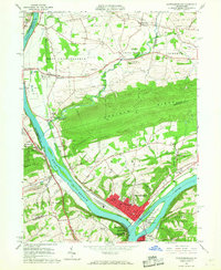 Northumberland 1965 topographic map thumbnail