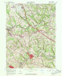 Oakdale 1960 topographic map thumbnail