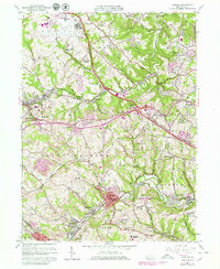 Oakdale 1960 topographic map thumbnail
