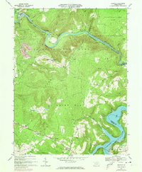 Ohiopyle 1967 topographic map preview
