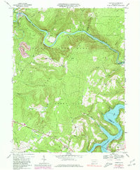 Ohiopyle 1967 topographic map thumbnail