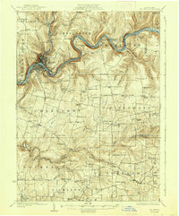 Oil City 1924 topographic map thumbnail