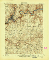 Oil City 1924 topographic map thumbnail