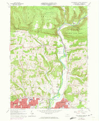 Montoursville North 1965 topographic map thumbnail