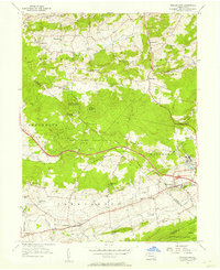 Morgantown 1956 topographic map thumbnail