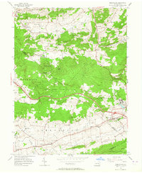 Morgantown 1956 topographic map thumbnail