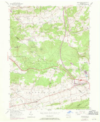 Morgantown 1956 topographic map thumbnail