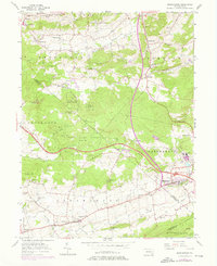 Morgantown 1956 topographic map thumbnail