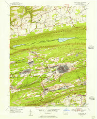 Mount Carmel 1955 topographic map thumbnail