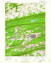 Mount Carmel 1955 topographic map thumbnail