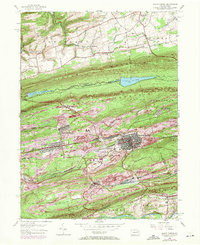 Mount Carmel 1955 topographic map thumbnail