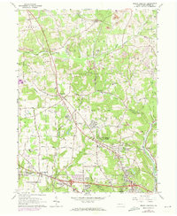 Mount Chestnut 1964 topographic map thumbnail