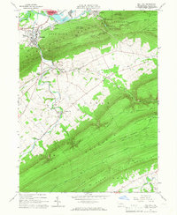Mill Hall 1965 topographic map thumbnail