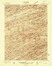 Millheim 1937 topographic map preview
