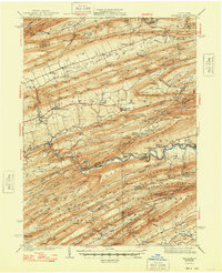 Millheim 1941 topographic map preview