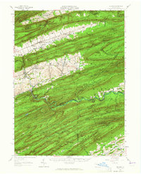 Millheim 1957 topographic map preview