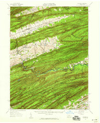 Millheim 1957 topographic map thumbnail