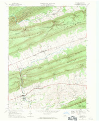 Millheim 1968 topographic map preview