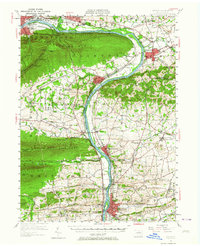 Milton 1953 topographic map thumbnail
