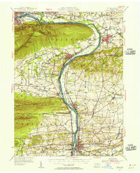 Milton 1953 topographic map thumbnail
