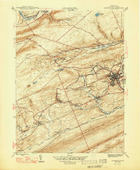 Minersville 1947 topographic map thumbnail