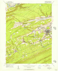 Minersville 1955 topographic map thumbnail