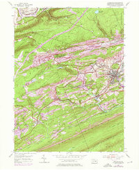 Minersville 1955 topographic map thumbnail