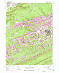 Minersville 1955 topographic map thumbnail