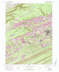Minersville 1955 topographic map thumbnail