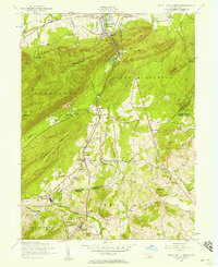 Mount Holly Springs 1952 topographic map thumbnail