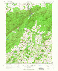 Mount Holly Springs 1952 topographic map thumbnail