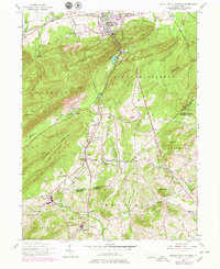 Mount Holly Springs 1952 topographic map thumbnail