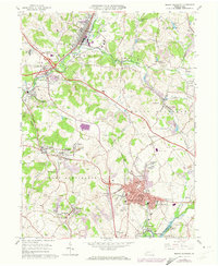 Mount Pleasant 1964 topographic map thumbnail