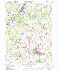 Mount Pleasant 1964 topographic map thumbnail