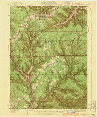 Mt. Jewett 1940 topographic map thumbnail