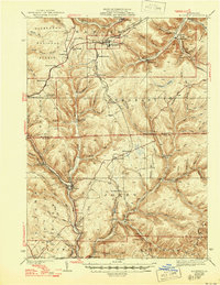 Mt. Jewett 1940 topographic map thumbnail